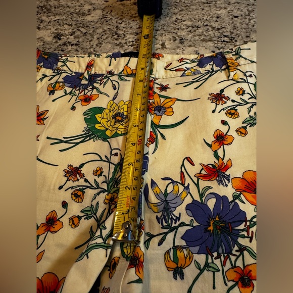 Talbots Floral Straight Leg Pants - Multicolor - Picture 5 of 9